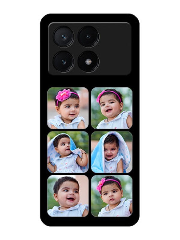 Custom Poco X6 Pro 5G Custom Glass Phone Case - Multiple Pictures Design