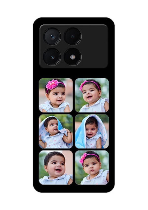 Poco X6 Pro 5G Custom Glass Phone Case - Multiple Pictures Design