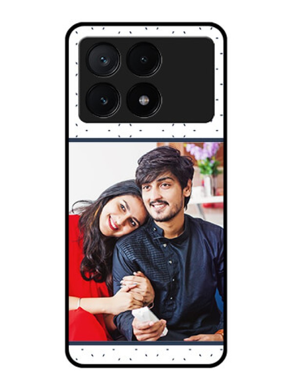 Custom Poco X6 Pro 5G Custom Glass Phone Case - Premium Dot Design