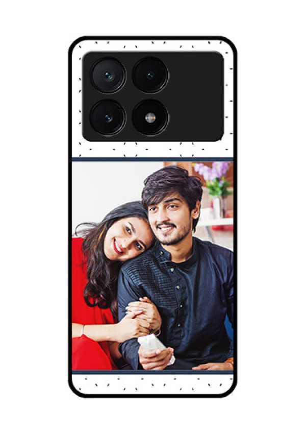 Poco X6 Pro 5G Custom Glass Phone Case - Premium Dot Design