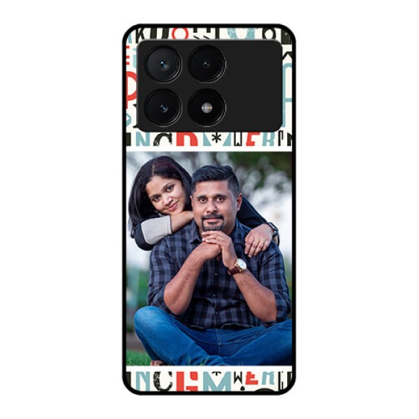 Poco X6 Pro 5G Custom Glass Phone Case - Alphabet Design