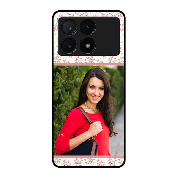 Poco X6 Pro 5G Custom Glass Phone Case - Stunning Floral Design