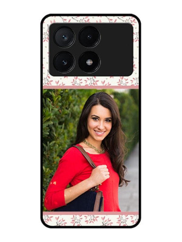 Custom Poco X6 Pro 5G Custom Glass Phone Case - Stunning Floral Design