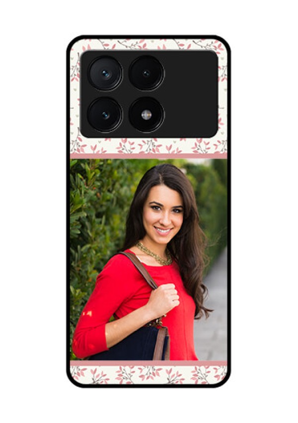 Poco X6 Pro 5G Custom Glass Phone Case - Stunning Floral Design