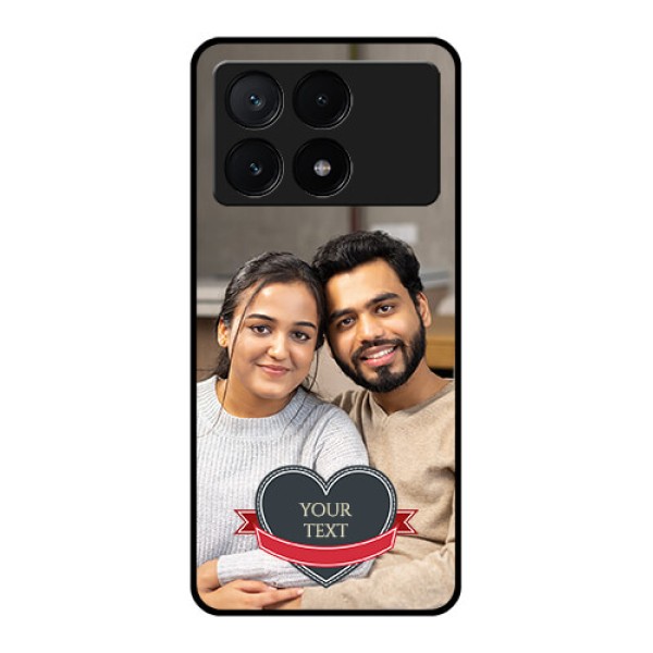 Poco X6 Pro 5G Custom Glass Phone Case - Just Married Couple Design Poco X6 Pro 5G Custom Glass Phone Case - Just Married Couple Design