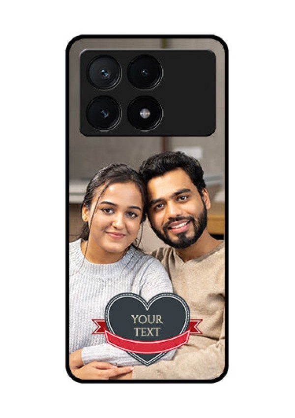 Poco X6 Pro 5G Custom Glass Phone Case - Just Married Couple Design