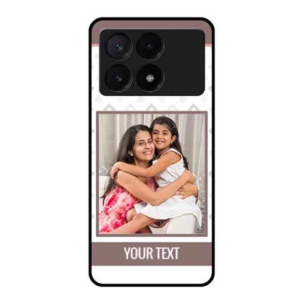 Poco X6 Pro 5G Custom Glass Phone Case - Simple Diamond Design