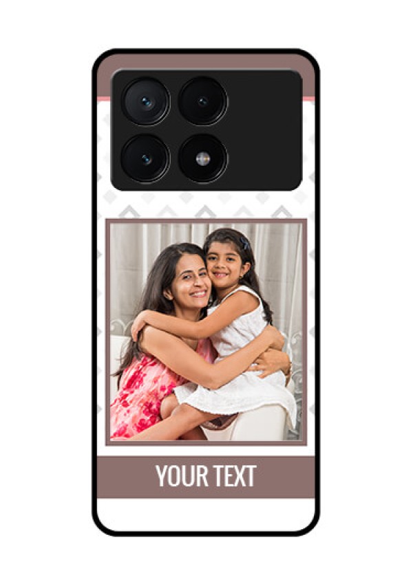 Poco X6 Pro 5G Custom Glass Phone Case - Simple Diamond Design