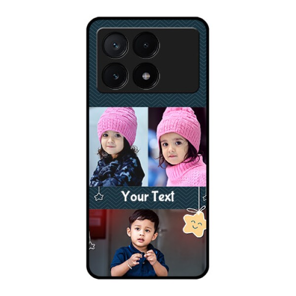 Poco X6 Pro 5G Custom Glass Phone Case - Hanging Stars Design