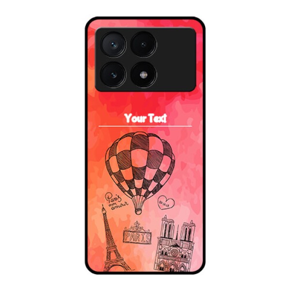 Poco X6 Pro 5G Custom Glass Phone Case - Paris Theme Design