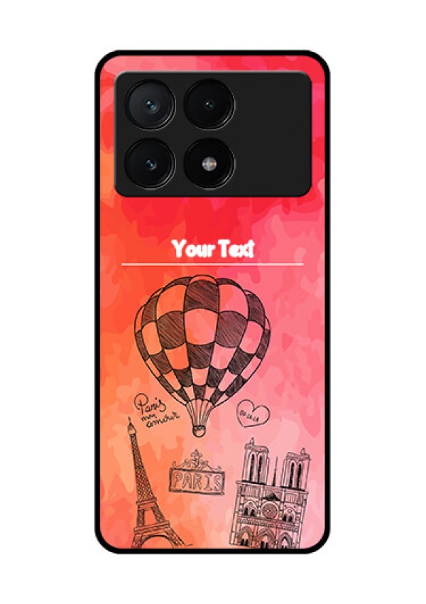 Poco X6 Pro 5G Custom Glass Phone Case - Paris Theme Design