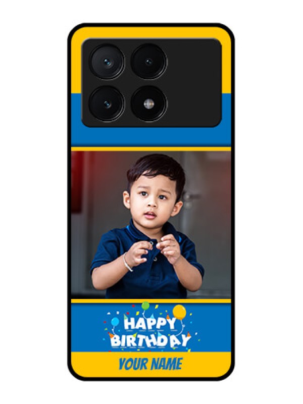 Custom Poco X6 Pro 5G Custom Glass Phone Case - Birthday Wishes Design