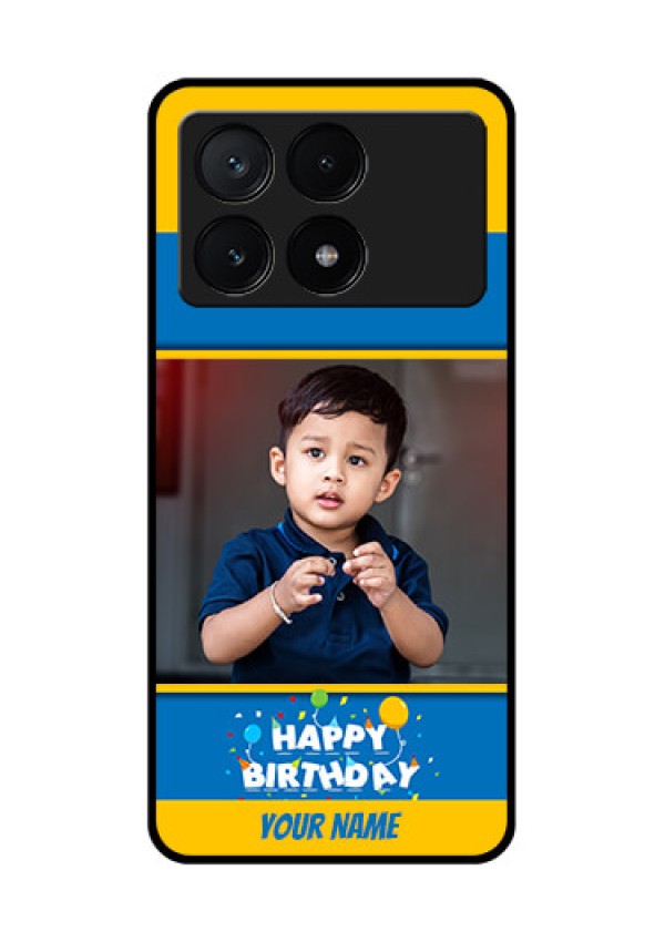 Poco X6 Pro 5G Custom Glass Phone Case - Birthday Wishes Design