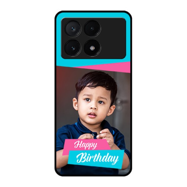 Poco X6 Pro 5G Custom Glass Phone Case - Image Holder With 2 Color Design