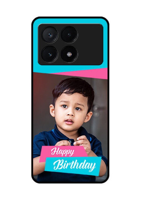 Poco X6 Pro 5G Custom Glass Phone Case - Image Holder With 2 Color Design
