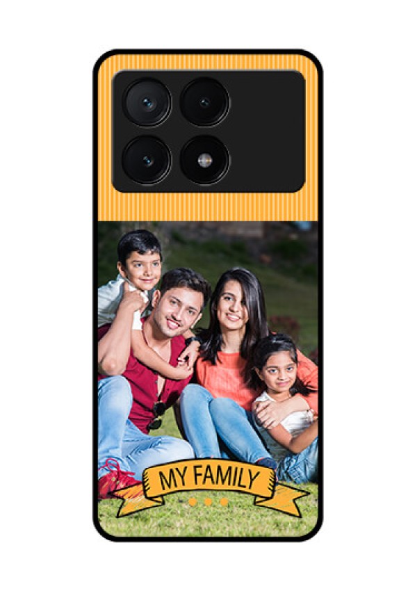 Poco X6 Pro 5G Custom Glass Phone Case - My Family Design