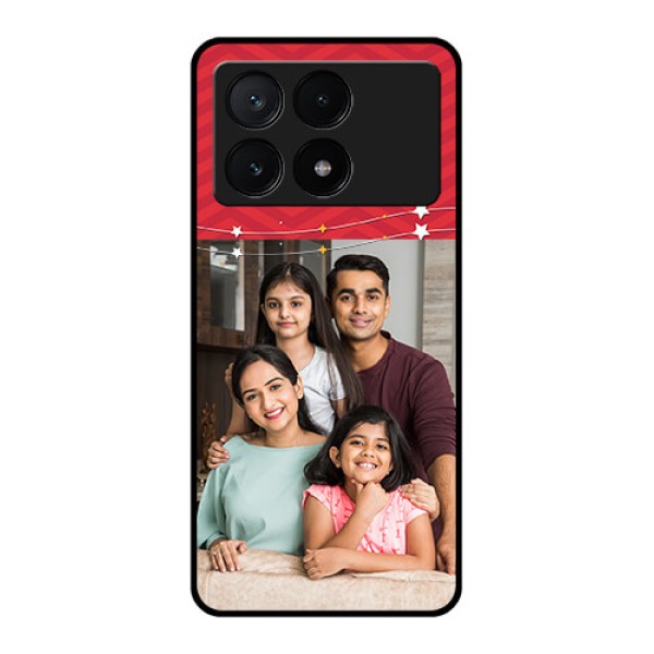 Poco X6 Pro 5G Custom Glass Phone Case - Happy Family Design