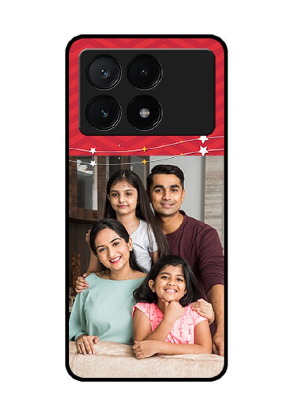 Poco X6 Pro 5G Custom Glass Phone Case - Happy Family Design