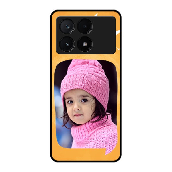 Poco X6 Pro 5G Custom Glass Phone Case - Water Color Design With Bird Icons Poco X6 Pro 5G Custom Glass Phone Case - Water Color Design With Bird Icons