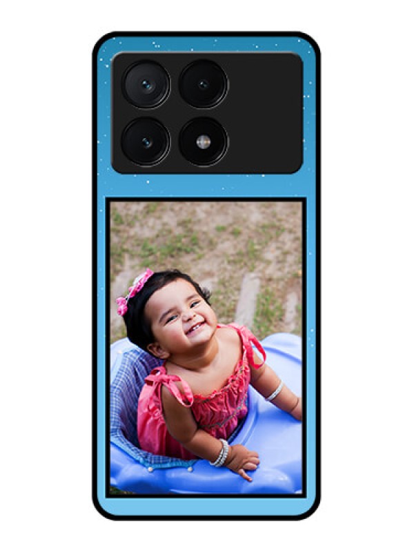 Custom Poco X6 Pro 5G Custom Glass Phone Case - Wave Pattern Colorful Design