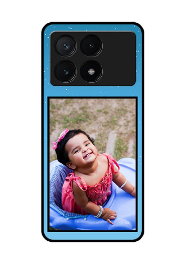 Poco X6 Pro 5G Custom Glass Phone Case - Wave Pattern Colorful Design