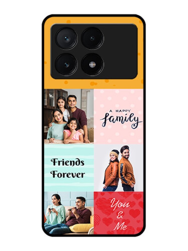 Custom Poco X6 Pro 5G Custom Glass Phone Case - Images With Quotes Design