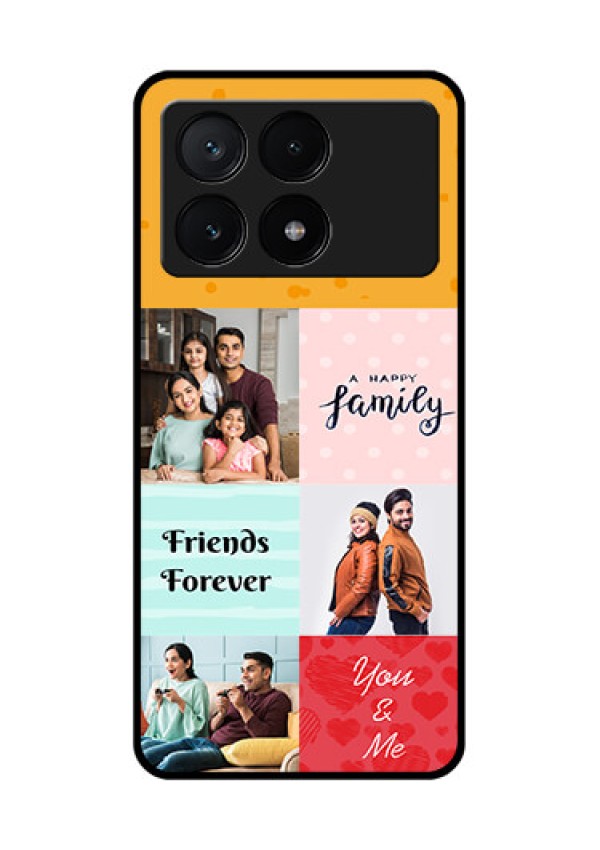 Poco X6 Pro 5G Custom Glass Phone Case - Images With Quotes Design