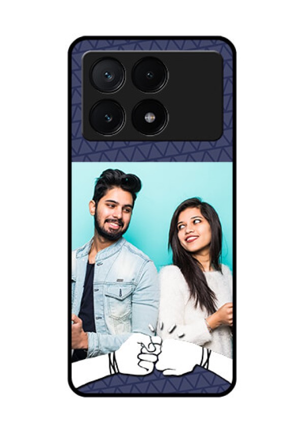 Poco X6 Pro 5G Custom Glass Phone Case - With Best Friends Design