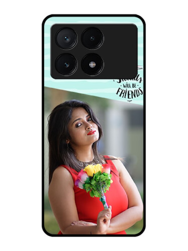 Custom Poco X6 Pro 5G Custom Glass Phone Case - Friends Picture Icon Design