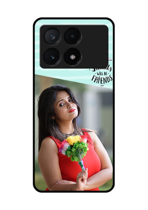Poco X6 Pro 5G Custom Glass Phone Case - Friends Picture Icon Design