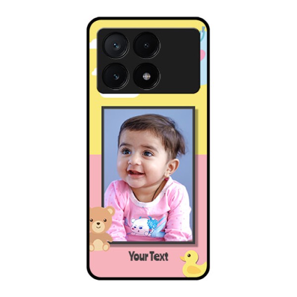 Poco X6 Pro 5G Custom Glass Phone Case - Kids 2 Color Design