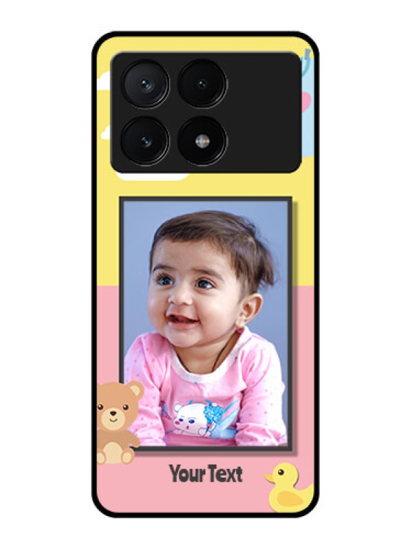 Custom Poco X6 Pro 5G Custom Glass Phone Case - Kids 2 Color Design