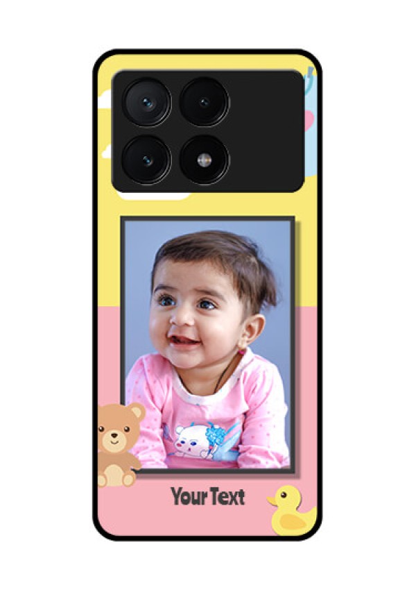 Poco X6 Pro 5G Custom Glass Phone Case - Kids 2 Color Design