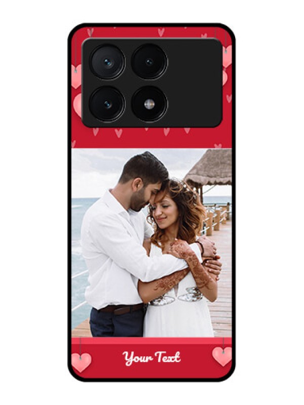 Custom Poco X6 Pro 5G Custom Glass Phone Case - Valentines Day Design