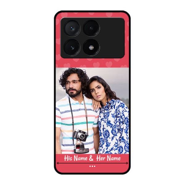 Poco X6 Pro 5G Custom Glass Phone Case - Simple Love Design