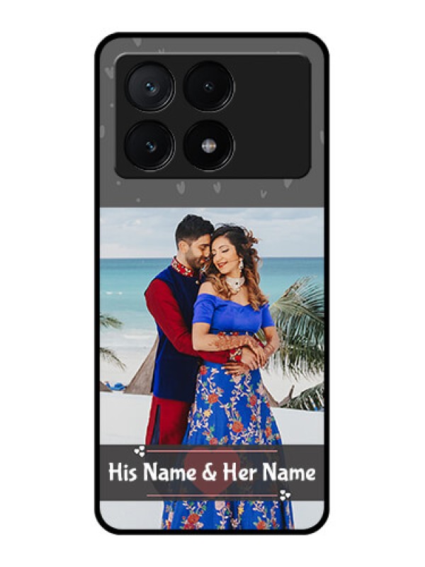 Custom Poco X6 Pro 5G Custom Glass Phone Case - Buy Love Design With Photo Online