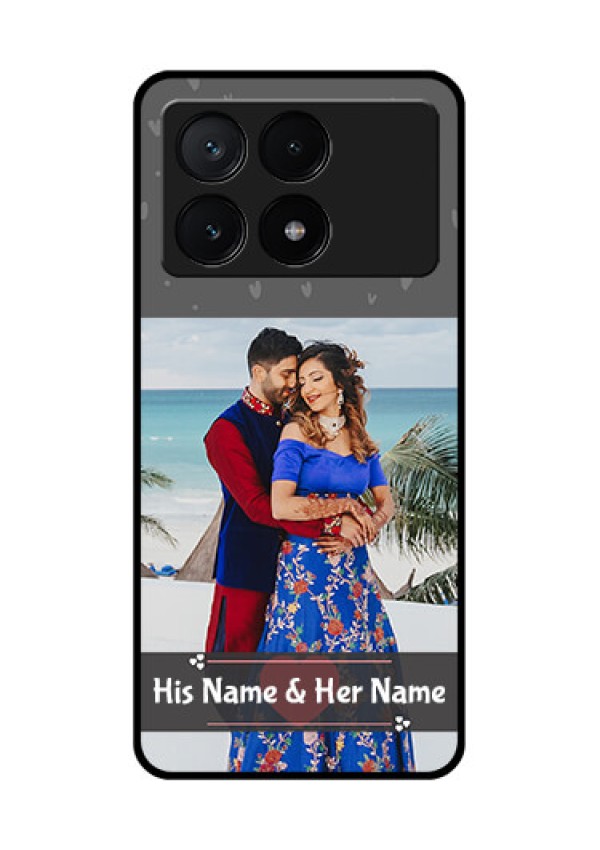 Poco X6 Pro 5G Custom Glass Phone Case - Buy Love Design With Photo Online