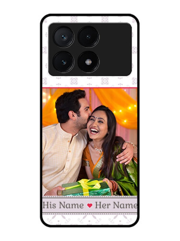 Custom Poco X6 Pro 5G Custom Glass Phone Case - With Photo And Ethnic Design