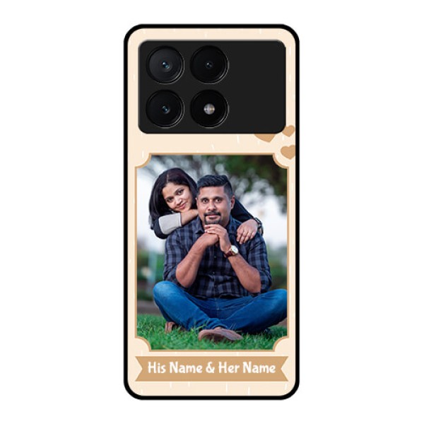 Poco X6 Pro 5G Custom Glass Phone Case - With Confetti Love Design