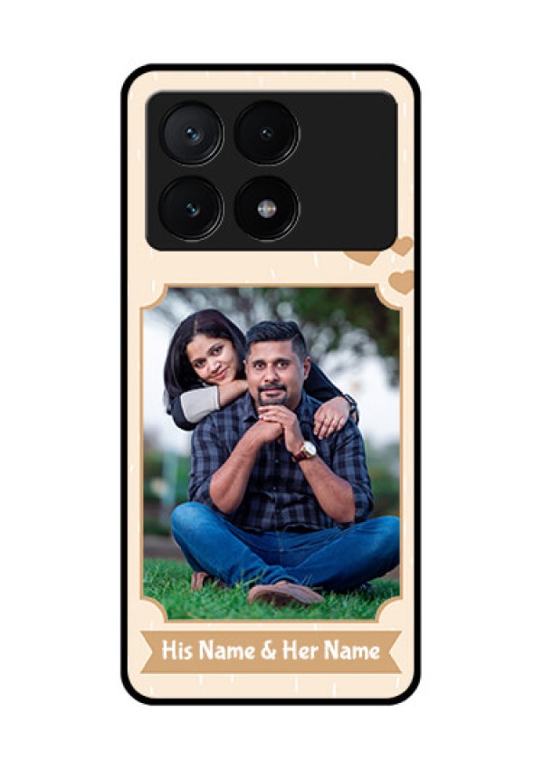 Poco X6 Pro 5G Custom Glass Phone Case - With Confetti Love Design