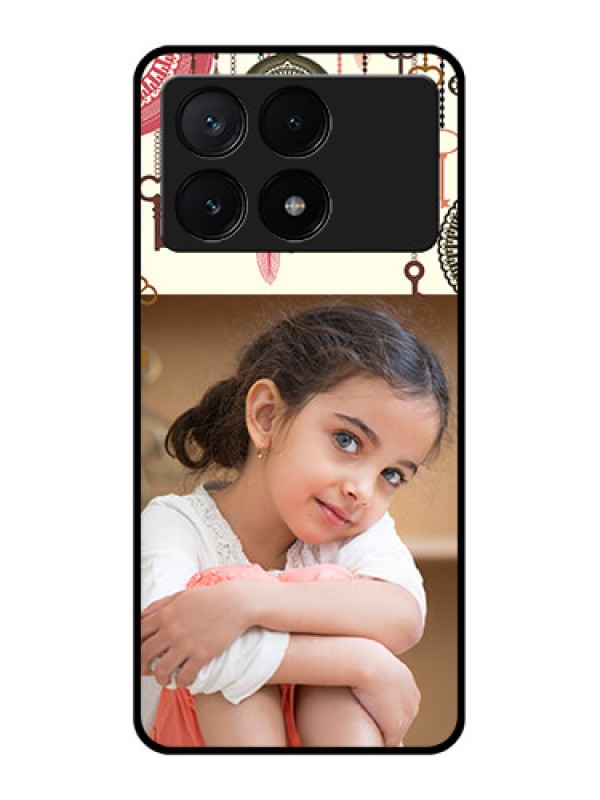 Custom Poco X6 Pro 5G Custom Glass Phone Case - Boho Style Design