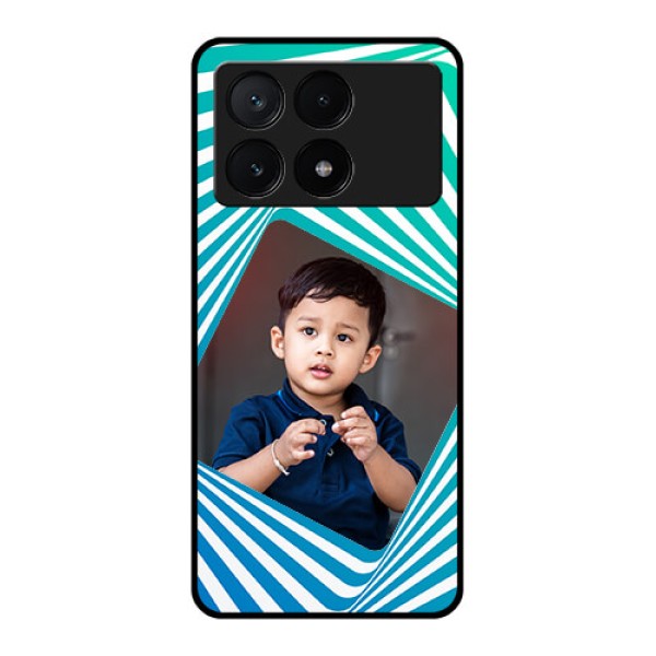 Poco X6 Pro 5G Custom Glass Phone Case - Abstract Spiral Design