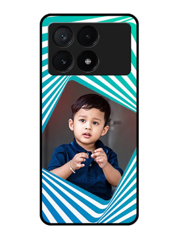 Custom Poco X6 Pro 5G Custom Glass Phone Case - Abstract Spiral Design