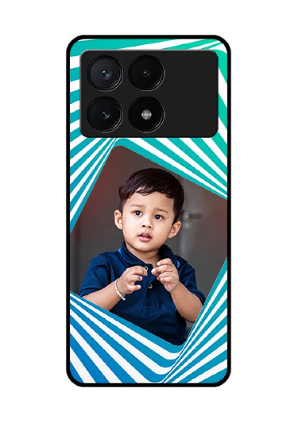 Poco X6 Pro 5G Custom Glass Phone Case - Abstract Spiral Design