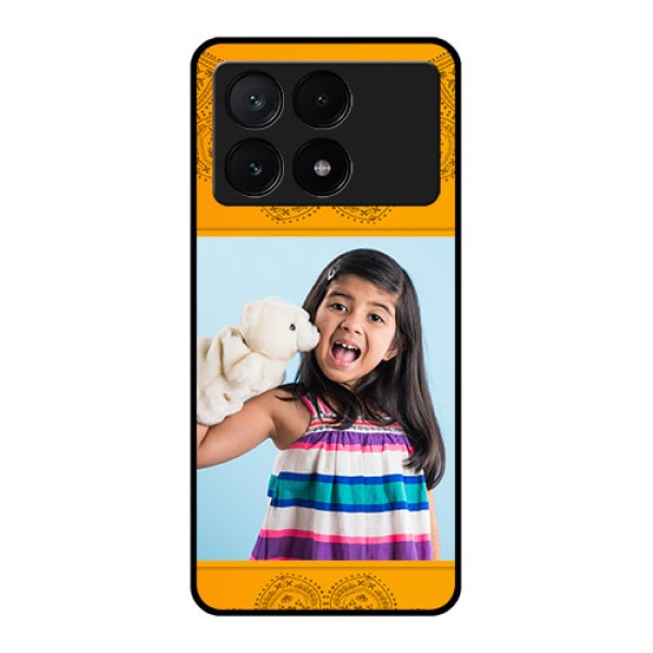 Poco X6 Pro 5G Custom Glass Phone Case - Photo Wedding Design