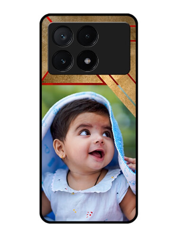 Custom Poco X6 Pro 5G Custom Glass Phone Case - Gradient Abstract Texture Design