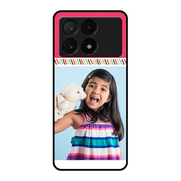 Poco X6 Pro 5G Custom Glass Phone Case - Line Art Design