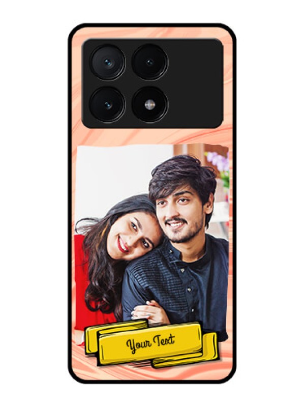 Custom Poco X6 Pro 5G Custom Glass Phone Case - Marble Texture Design