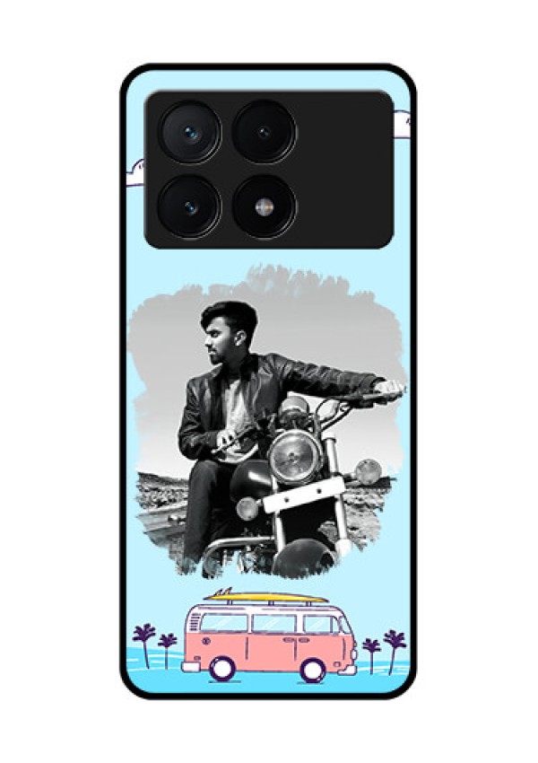 Poco X6 Pro 5G Custom Glass Phone Case - Travel & Adventure Design