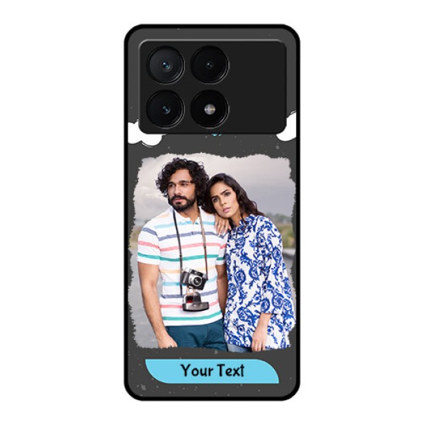 Poco X6 Pro 5G Custom Glass Phone Case - Splashes With Love Doodles Design Poco X6 Pro 5G Custom Glass Phone Case - Splashes With Love Doodles Design